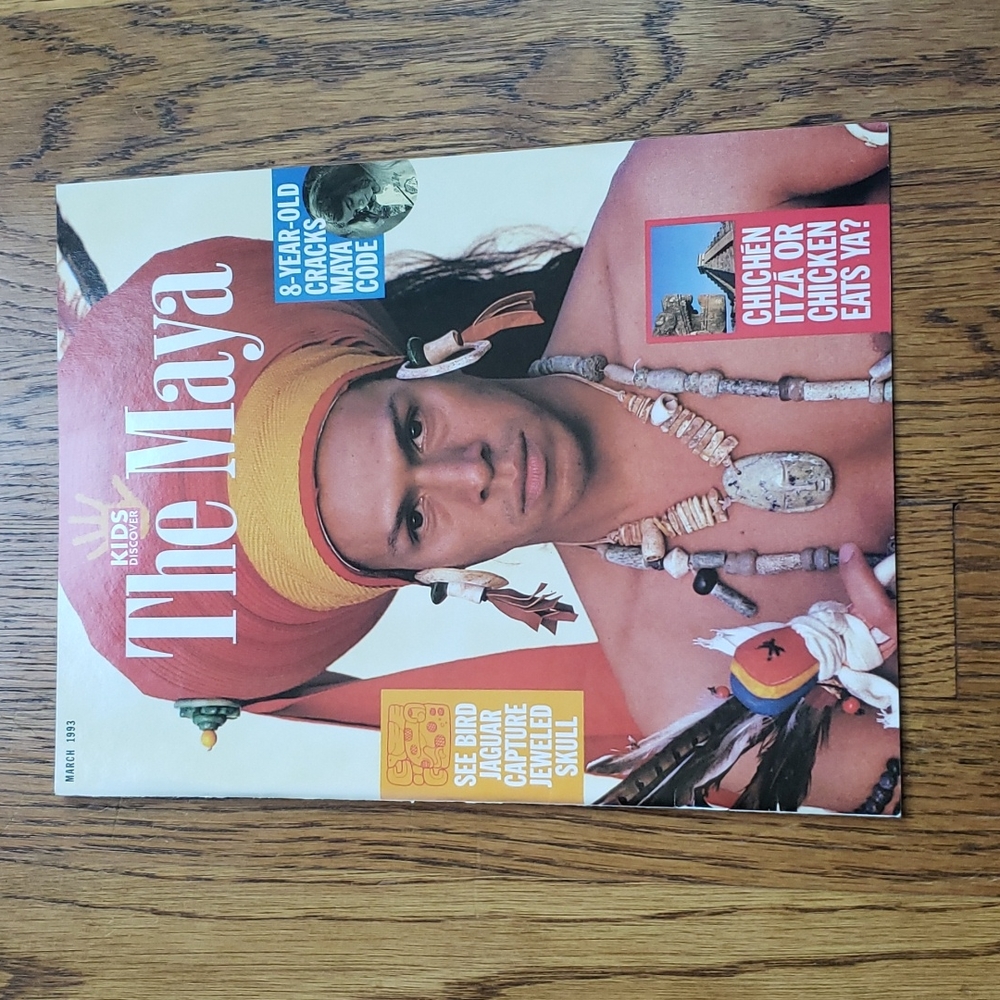 Vintage 90s Kids Discover Magazine The Maya Volume 3 Issue 3 March 1993